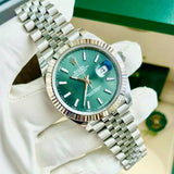 Rolex Datejust 41 Mint Green Dial Fluted Bezel Jubilee