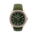 Patek Philippe Aquanaut 5168G Olive Green Dial Green Rubber Strap