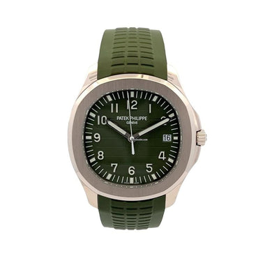 Patek Philippe Aquanaut 5168G Olive Green Dial Green Rubber Strap