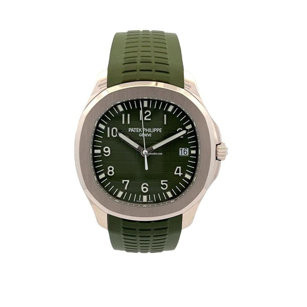 Patek Philippe Aquanaut 5168G Olive Green Dial Green Rubber Strap