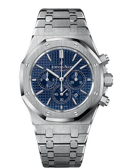 Audemars Piguet Royal Oak 41 Blue Tapisserie Dial Date
