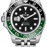 Rolex GMT-Master II Sprite Black Green Bezel Black Dial Jubilee