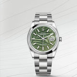 Rolex Datejust 41 Green Palm Motif Dial Jubilee