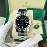 Rolex Datejust 41 Black Dial Smooth Bezel Oyster