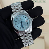 Rolex Day-Date 40 Ice Blue Arabic Dial President