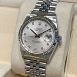 Rolex Datejust 41 Silver Dial Fluted Bezel Jubilee