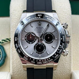 Rolex Cosmograph Daytona Silver Panda Dial Oysterflex