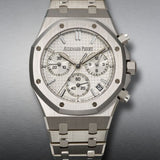 Audemars Piguet Royal Oak Chronograph 41 Silver White Dial Steel