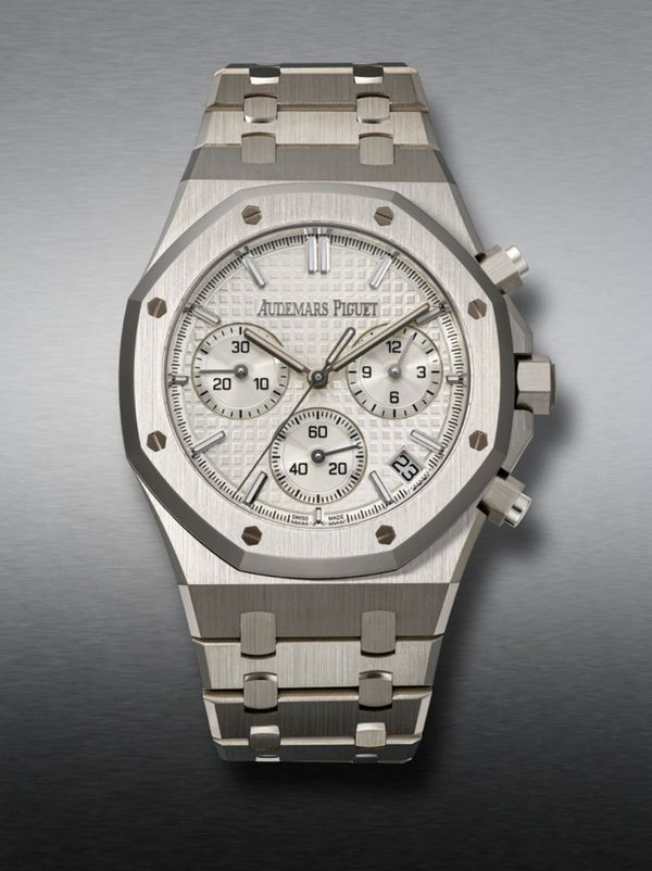 Audemars Piguet Royal Oak Chronograph 41 Silver White Dial Steel