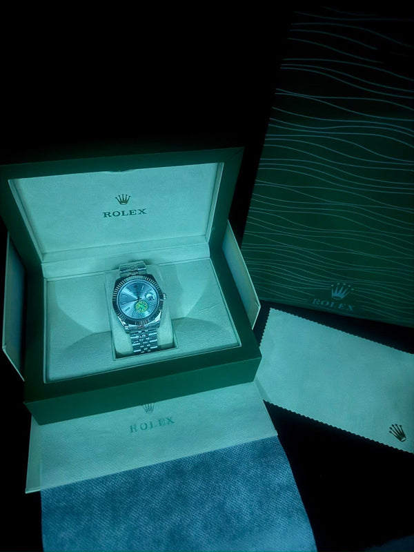 Rolex Day-Date 40 Ice Blue Dial President Bracelet