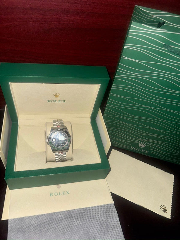 Rolex GMT-Master II Sprite Bezel Blue Dial Jubilee