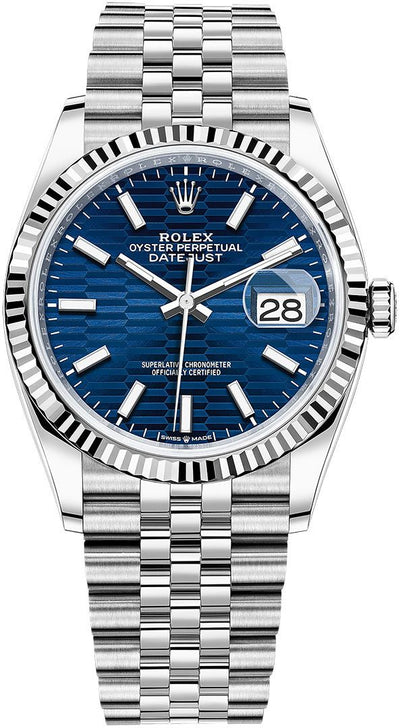 Rolex Datejust 41 Blue Motif Dial Jubilee