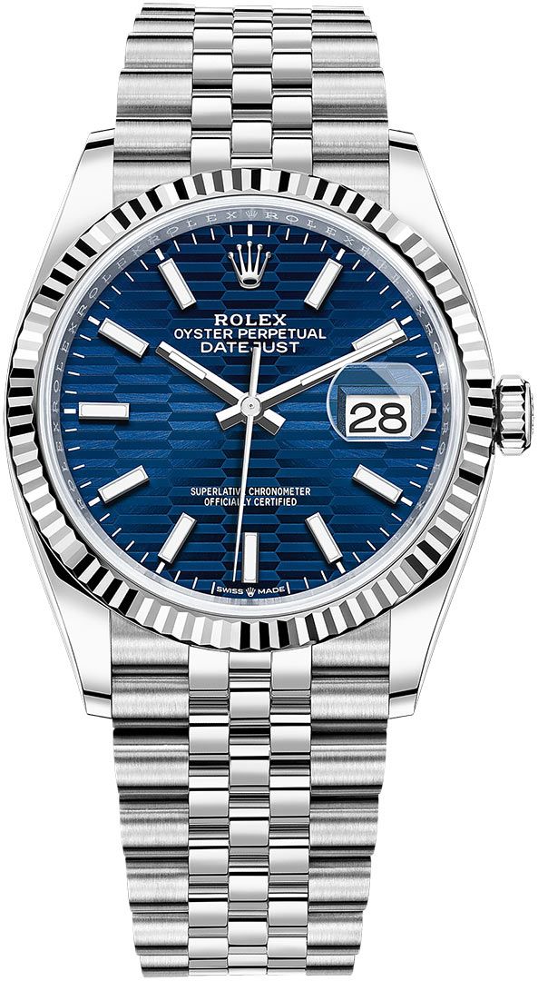 Rolex Datejust 41 Blue Motif Dial Jubilee
