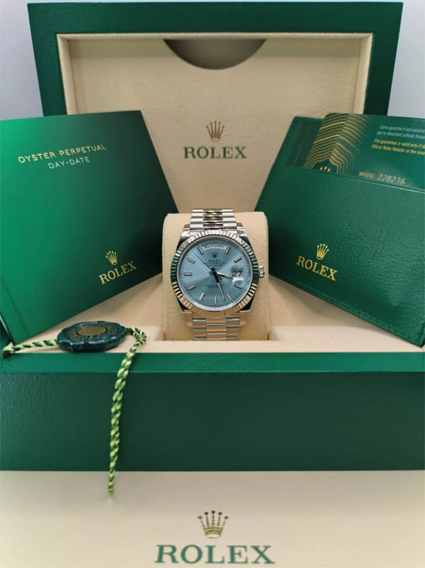 Rolex Datejust 41 Turquoise Dial Fluted Bezel Jubilee