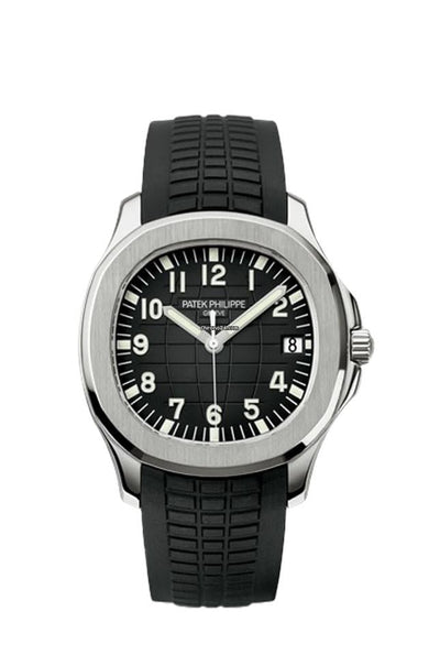 Patek Philippe Aquanaut 5168G Black Dial Black Rubber Strap