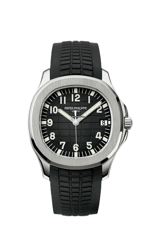 Patek Philippe Aquanaut 5168G Black Dial Black Rubber Strap