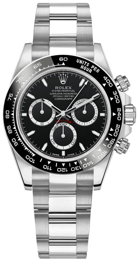 Rolex Cosmograph Daytona Black Dial Black Ceramic Bezel Oysterflex