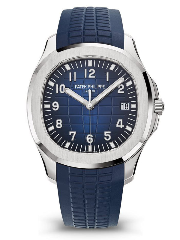 Patek Philippe Aquanaut 5168G Blue Dial Blue Rubber Strap